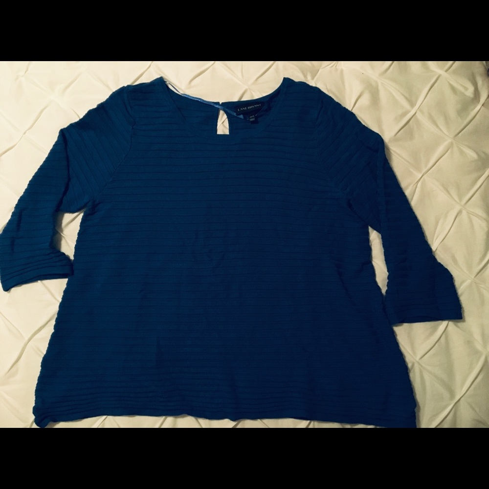 Lane Bryant Royal Blue Ribbed Sweater - 18/20 NWOT